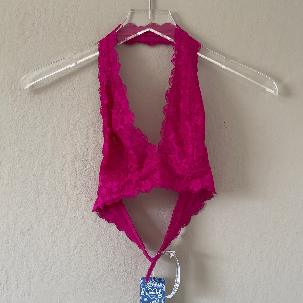 Free People Galloon Lace Halter Bra